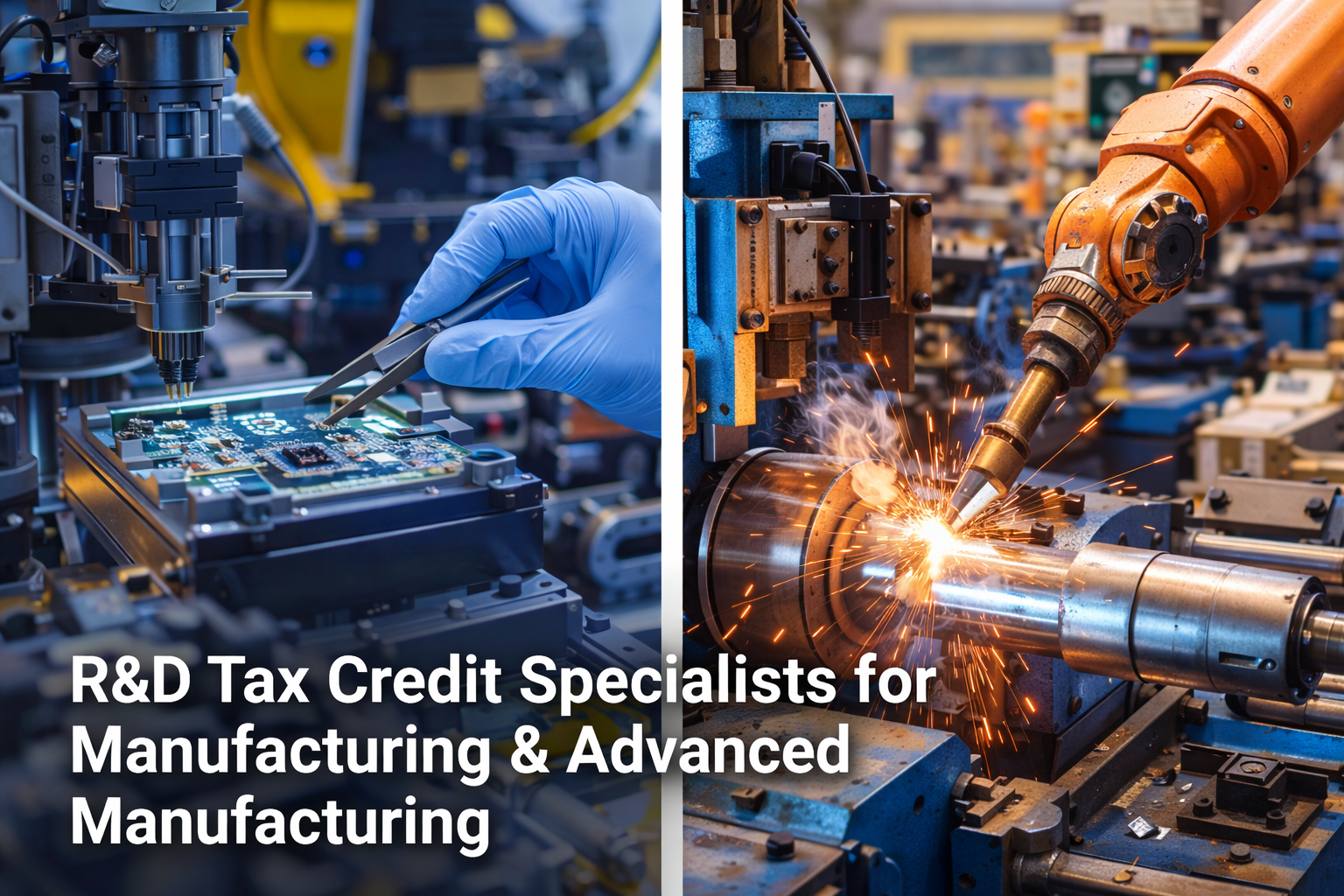 R&D Tax Credit Specialists for Manufacturing & Advanced Manufacturing